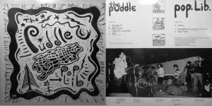 The cover of 'Pop Lib' by The Puddle, released on Flying Nun Records in 1986.